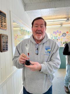 Bill Hilts Jr. With The Silver Spoon Trophy